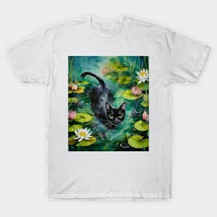 Admire the strokes of Cat Monet. T-Shirt